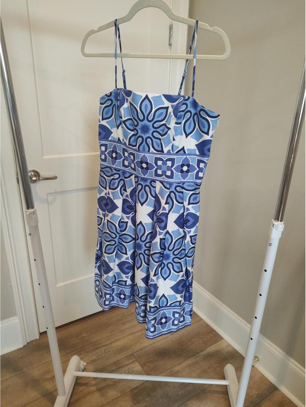 London Times Mini Sundress Multi Blue 10p